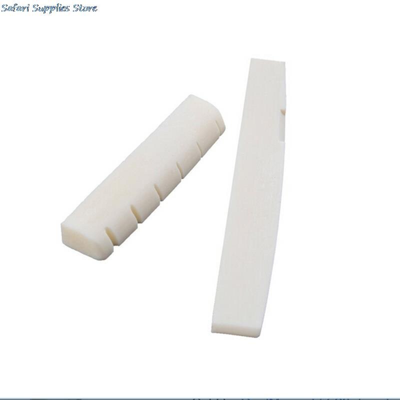 1einstellen Gitarre Teile 6 Schnur klassisch Gitarre Knochen Brücke Sattel Und murmeln Elfenbein einstellen