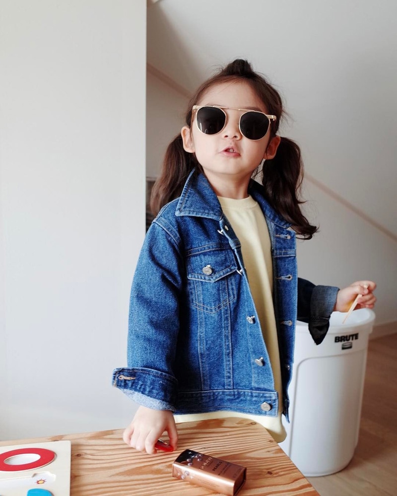 Baby Mädchen Jungen Frühling Herbst Jeans Jacke Langarm Tasche Denim Jacke Mantel 1-6Y freundlicher Straße Tragen Kleidung