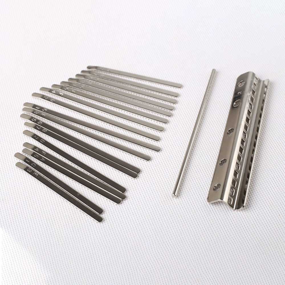 17 schlüssel Kalimba DIY einstellen Stahl Schlüssel Schriftzug Kalimba Tastatur Musical Instrument Ersatz Liefert tastatur Instrument