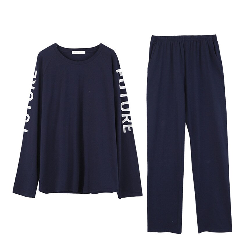 Lange Ärmeln Männer Pyjama knapp druck mann zur Seite fahren Schlafanzug setzt freizeit Schlafanzug Liebhaber Nachtwäsche Pyjama männlichen Nachthemd M-2XL