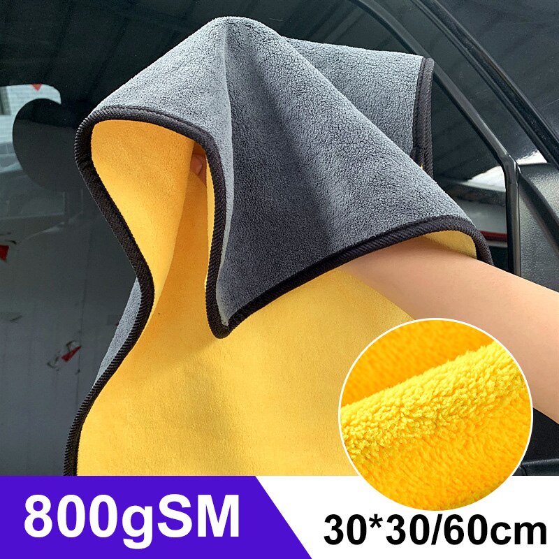 Weichen Auto Waschen Mikrofaser Handtuch 800gsm Auto Reinigung Trocknen Tuch Auto Pflege Tuch Detaillierung Auto WashTowel Nie Scrat