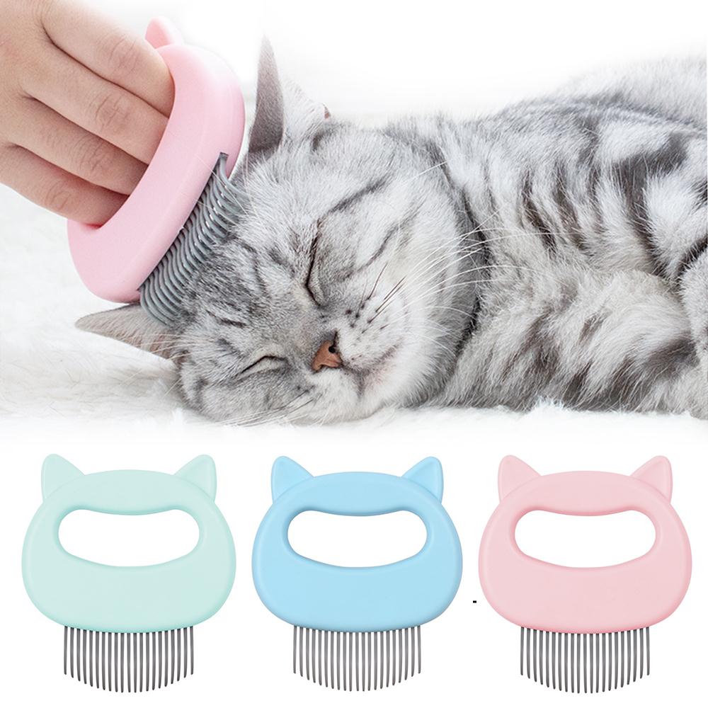 haustiere Katze Hund Massage Kamm Haar Entfernung Öffnen Knoten Pinsel Haustier Hülse Nadel Kamm Sauber Massage Haar Entferner Bürste Haustier Lieferant