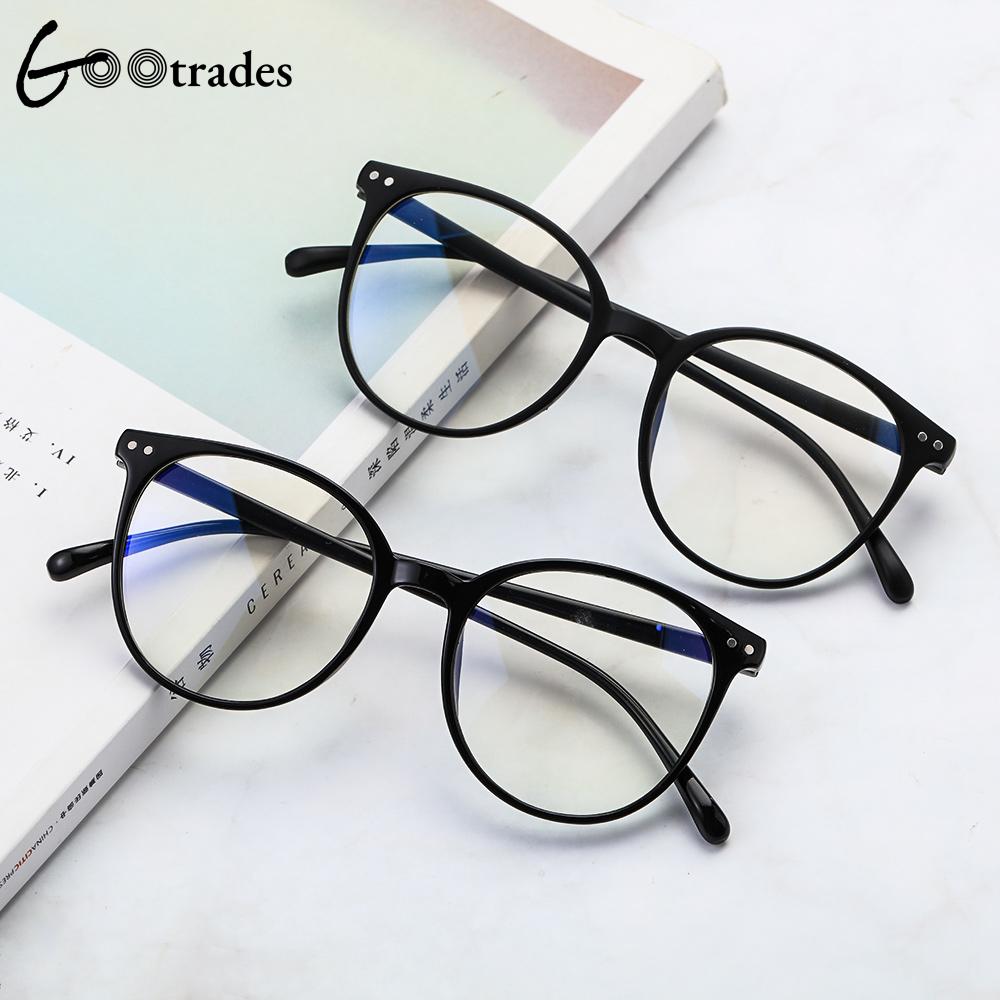 Gootrades Übergroßen Anti Blau Licht Brille Transparente Rahmen Leichte Gläser Für Büro Computer Brille Augen Schutz