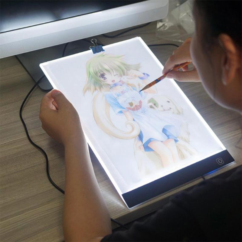 Kopieren Tisch A4LED Animation Zeichnung Bord Kopieren Tisch Leucht transparent Schreiben Tabelle Schreiben Kalligraphie Skizze Bord