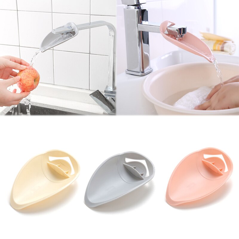 1PC freundlicher Gummi Küche Kleinkind Wasser Erreichen Wasserhahn Silikon Schlecht Zubehör Wasserhahn Verlängerung Hand Waschen Zu Hause Liefert