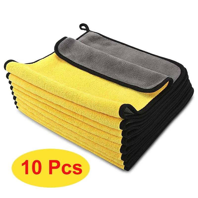 10 Stck extra Weiche Auto Waschen Tuch Mikrofaser Handtuch Auto Reinigung Trocknen Tuch Auto Pflege Tuch Detaillierung Auto WashTowel