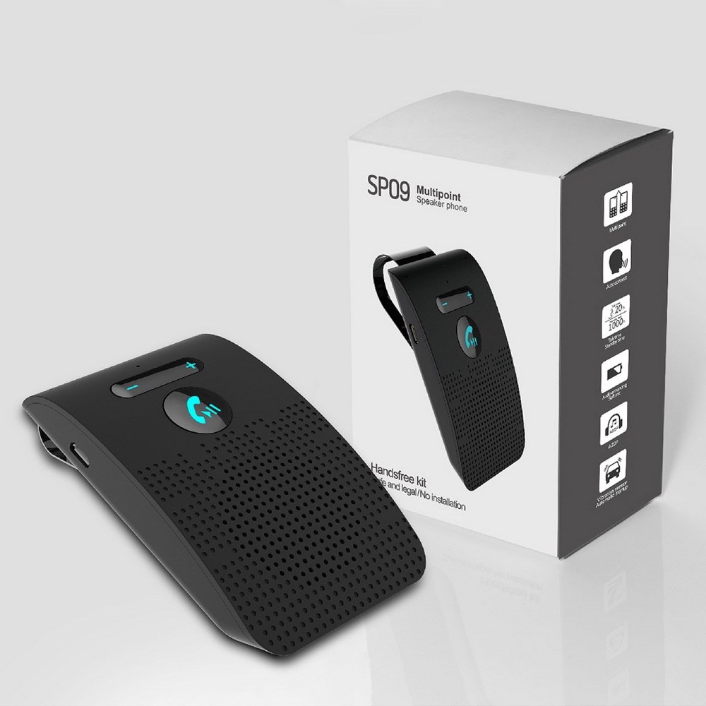 Neue Drahtlose Auto Bluetooth V 5,0 Bluetooth Wagen Bausatz Drahtlose Bluetooth Lautsprecher Telefon Sonnenblende Clip Freisprecheinrichtung