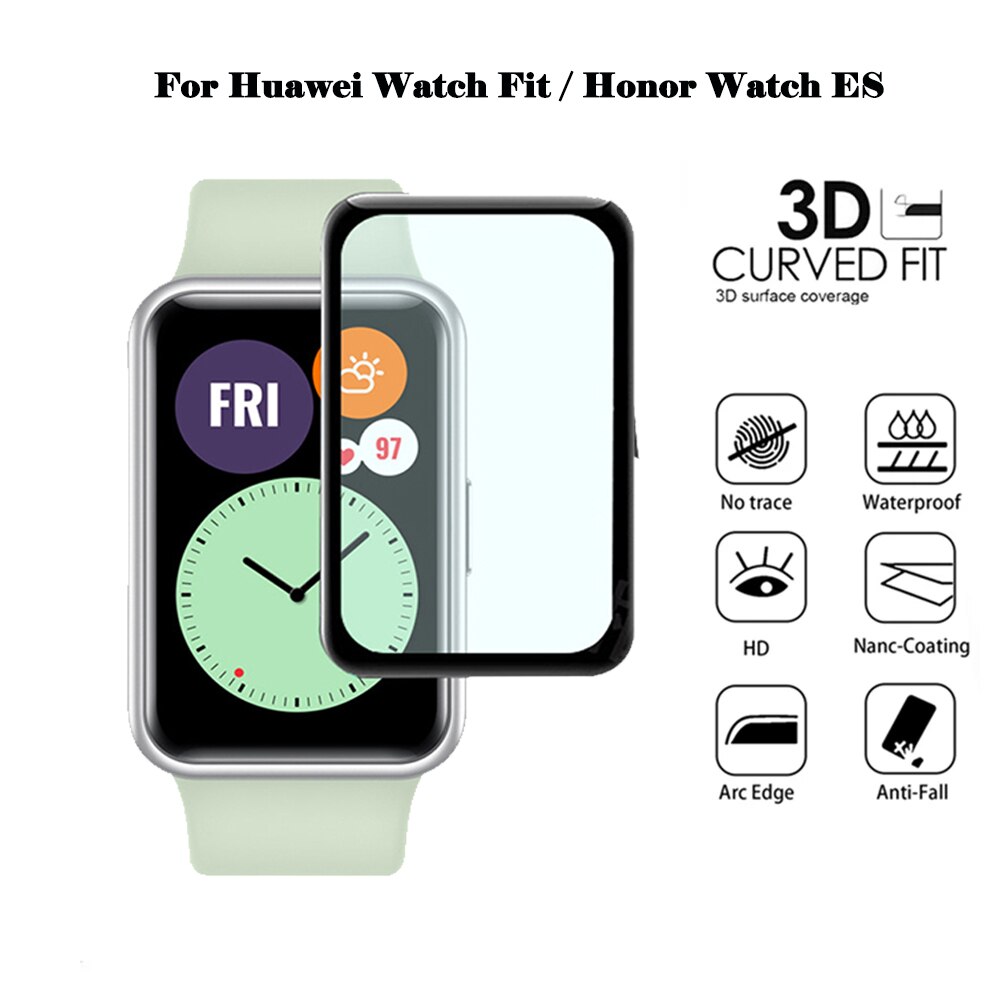 3D Gebogene Kante Bildschirm Schutz Film für Huawei Uhr passen/Honor Uhr ES Clever Uhr voll Abdeckung Klar Anti-kratzen Abdeckung Film