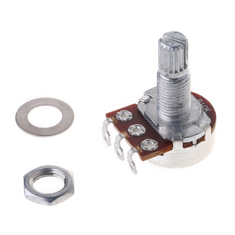 B10K Potentiometer Keil Topf Elektrische Gitarre Bass Wirkung Ampere Tonne Volumen 18mm Welle Teile Gitarre Teil Zubehör