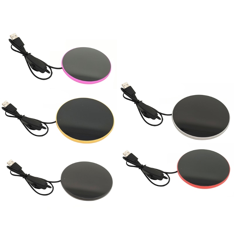 USB Tasse Becher Wärmer Mit anzeige licht und schalter, USB Tasse Heizung USB Untersetzer Wärmer Getränke Heizung für Heimat Sekretariat