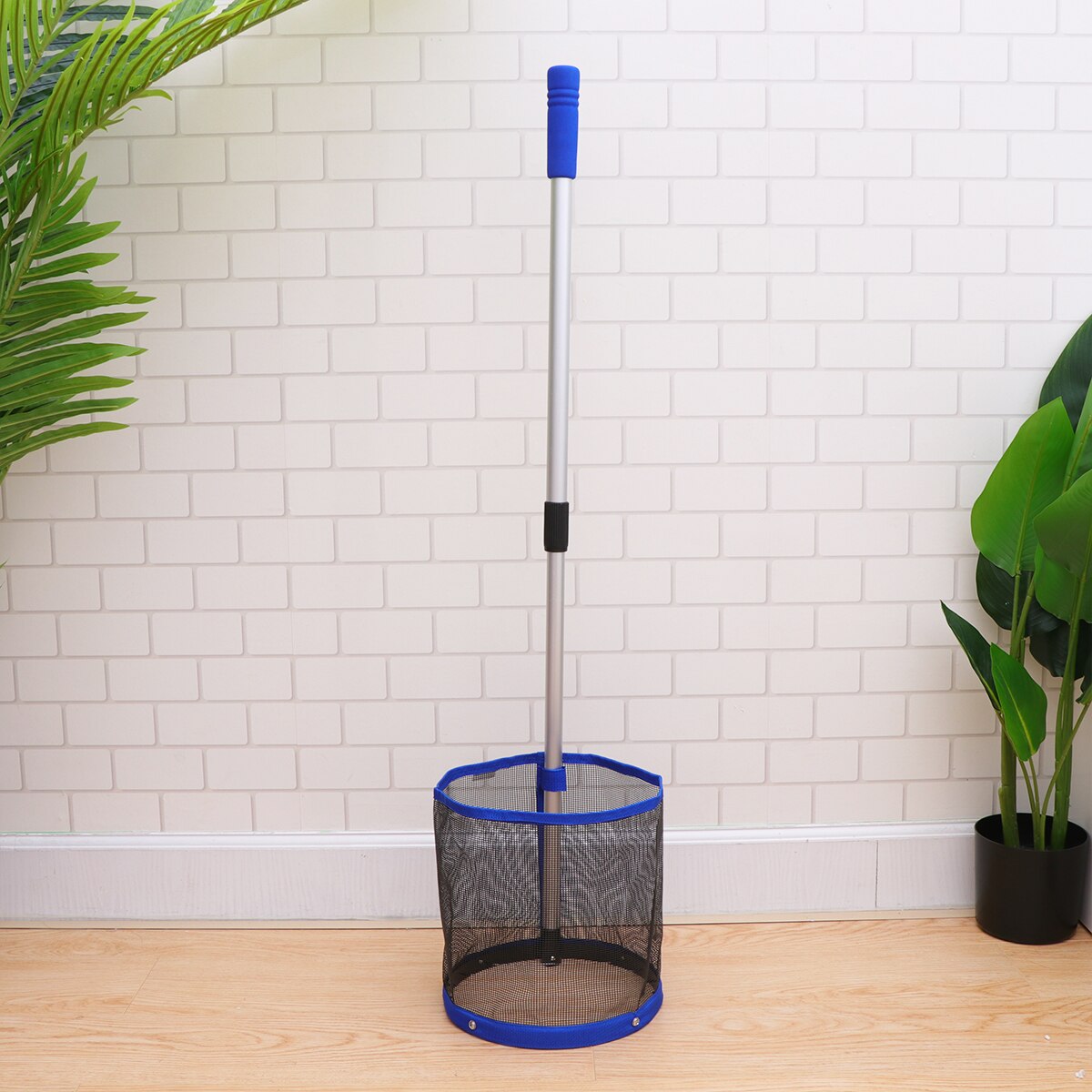 Tischtennis Ball Retriever Tischtennis Ball Pflücker Container Tragbare wählen hoch Netz Tasche Ausbildung Werkzeug für Ball (Blau)
