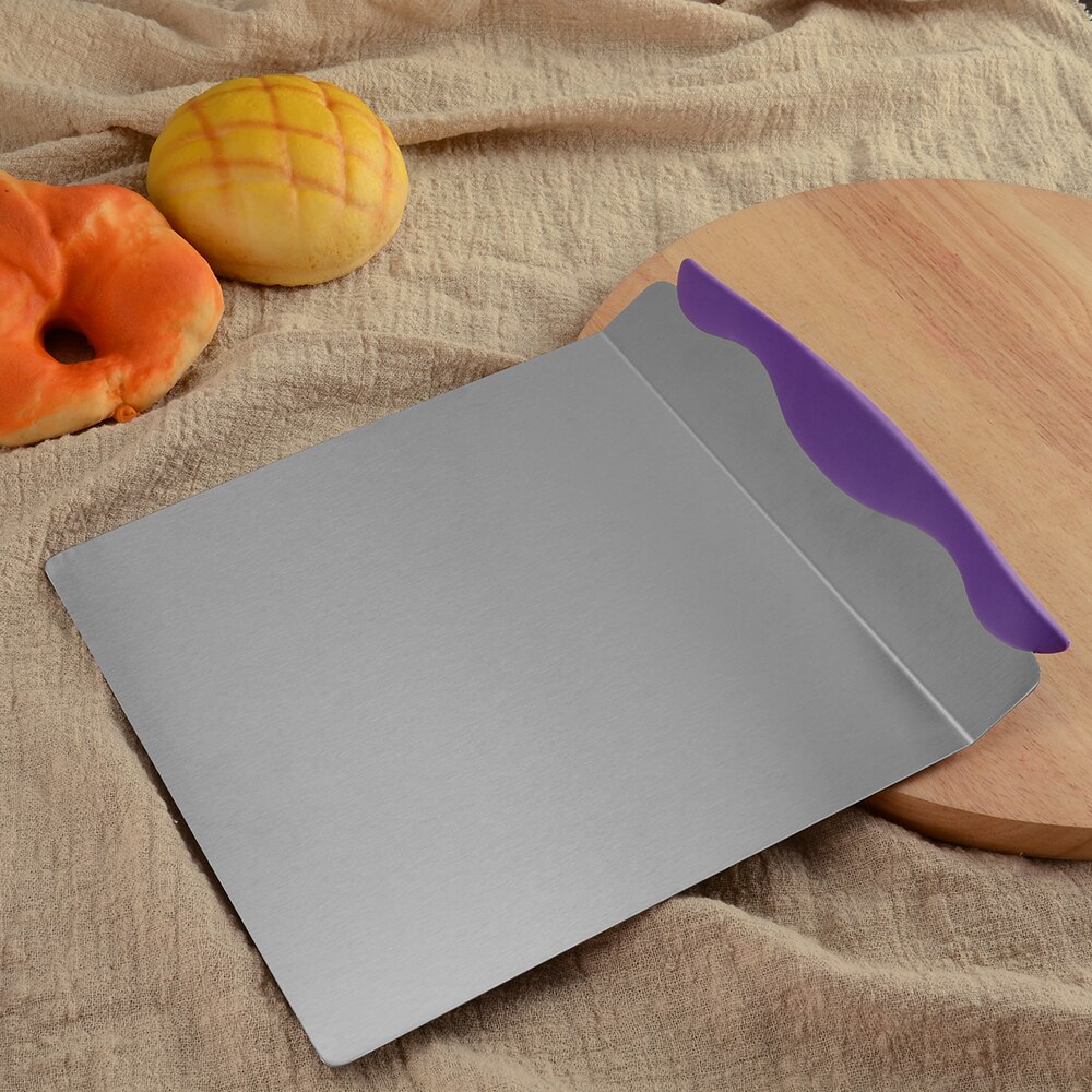Edelstahl Transfer Kuchen Tablett ziehen um Platte Brot Pizza Klinge Schaufel Backformen Gebäck Schaber Backen Werkzeuge Pizza Transfer