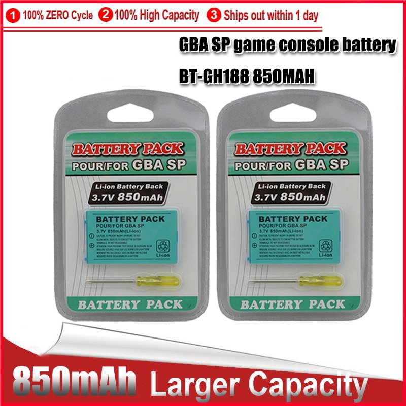 1-5 stücke 3,7 v 850mAh Lithium-ionen Batterie + Werkzeug Pack Bausatz für Nintendo Gameboy voraus GBA SP Ersatz