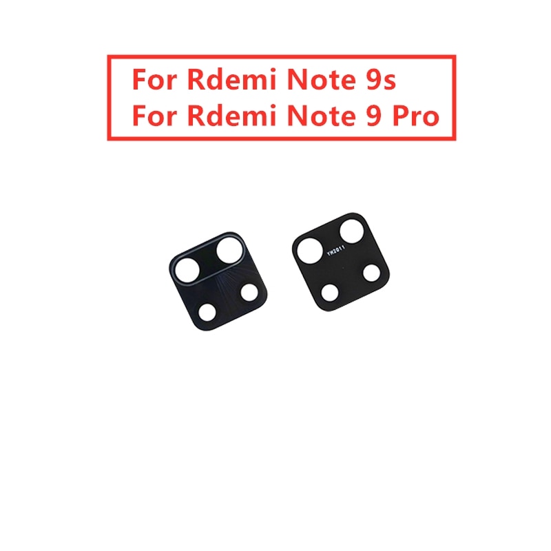 2Stck für Xiaomi Redmi Hinweis 9s Zurück Hinten Kamera Glas Objektiv Für Redmi Hinweis 9 Profi Haupt Kamera glas Objektiv Ersatz Reparatur Teil