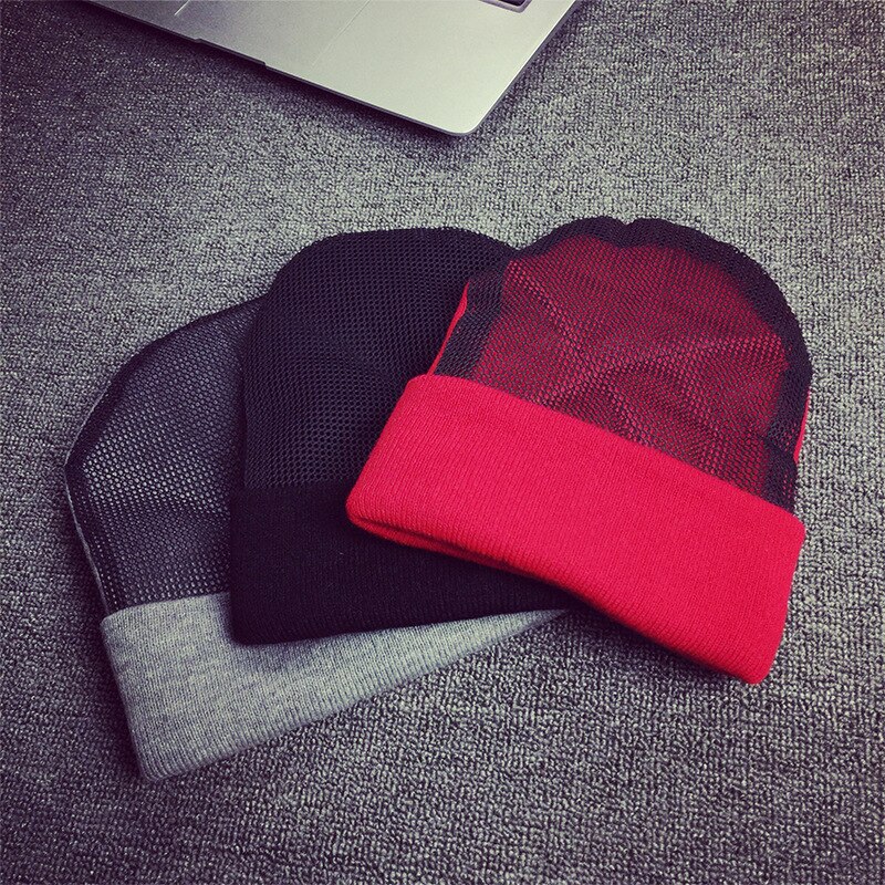 B-Junge Hüfte hüpfen Tanzen Mützen Hütte männer Gittergewebe Hütte Warme Bboy Rotierenden SCHLACHT Schwarz Skullies betroffen Hütte