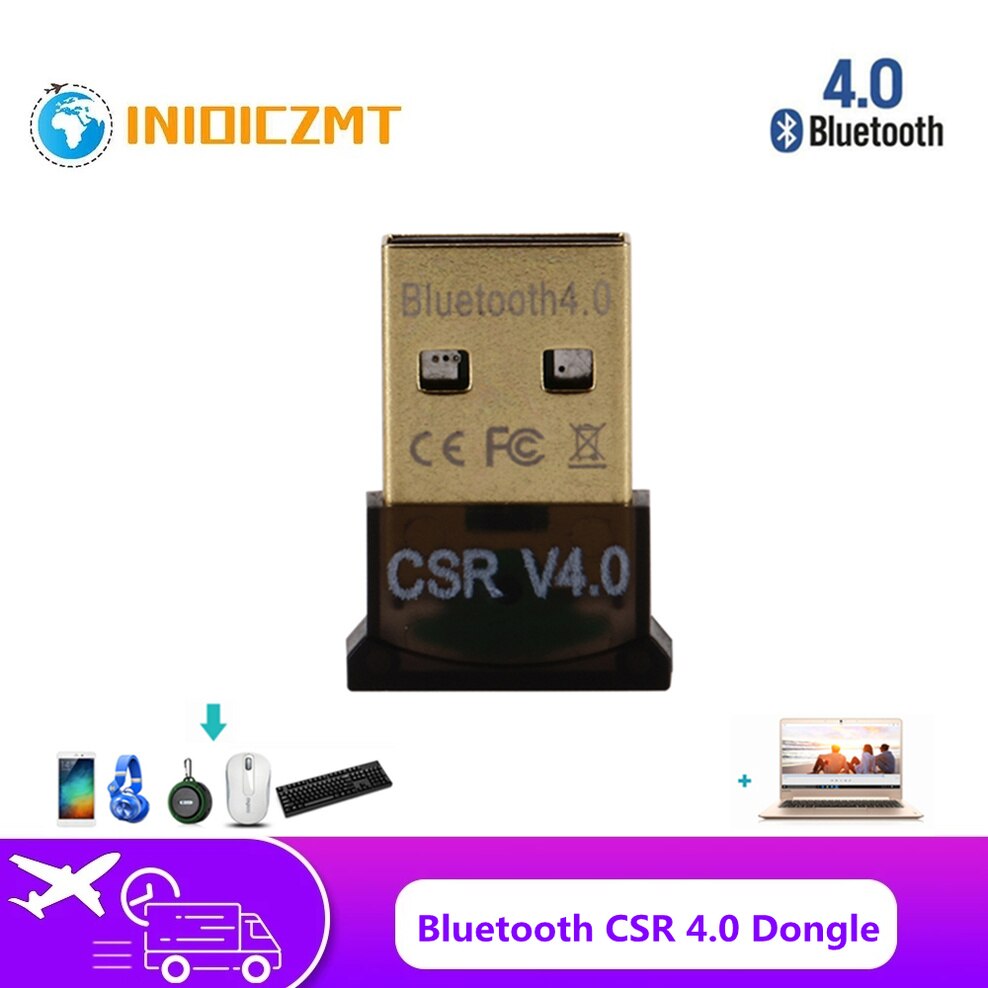 INIOICZMT Mini Bluetooth CSR 4,0 Adapter USB Bluetooth Adapter kabellos Für Fenster 7 PC Laptop Bluetooth Empfänger Transmitte