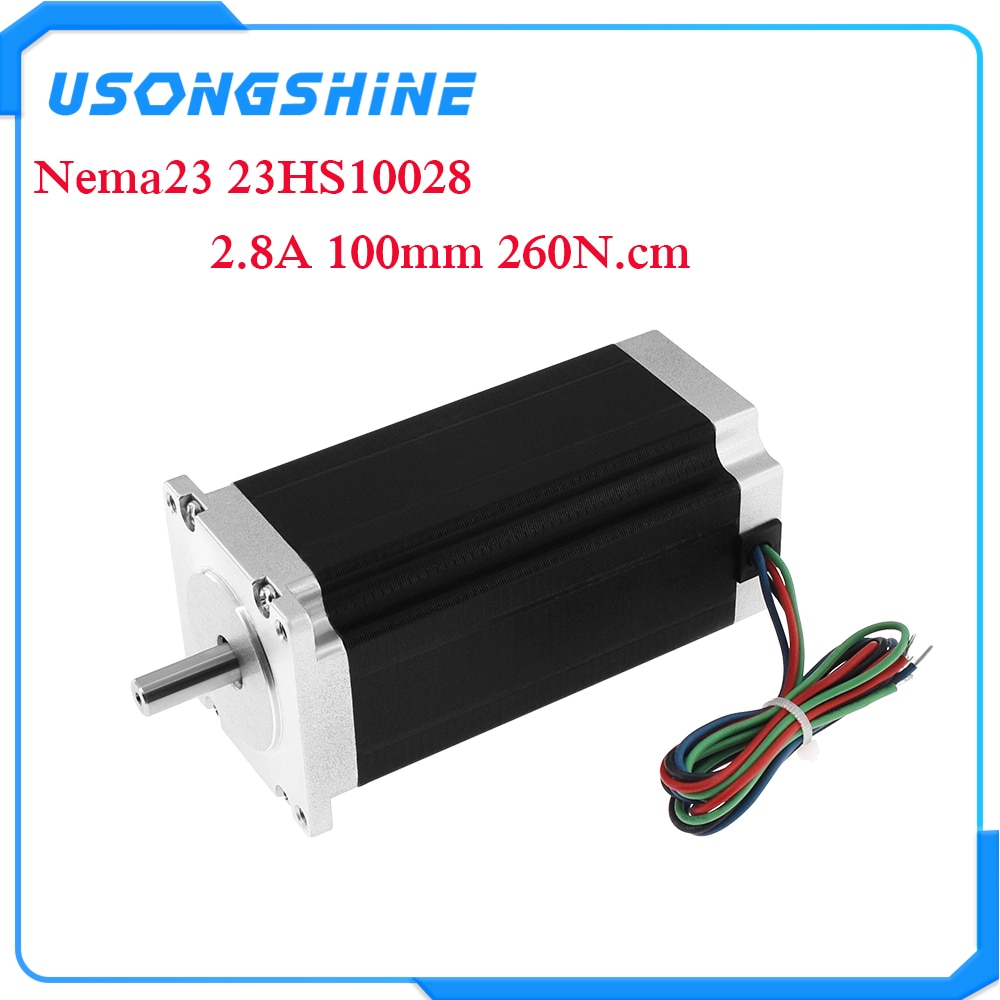 1 stücke 23HS10028 Nema 23 Stepper Motor- 4-blei 57 Motor- NEMA23 3,5 A CE ROSH ISO CNC für 3D Drucker Roboter Schaum Kunststoff Metall