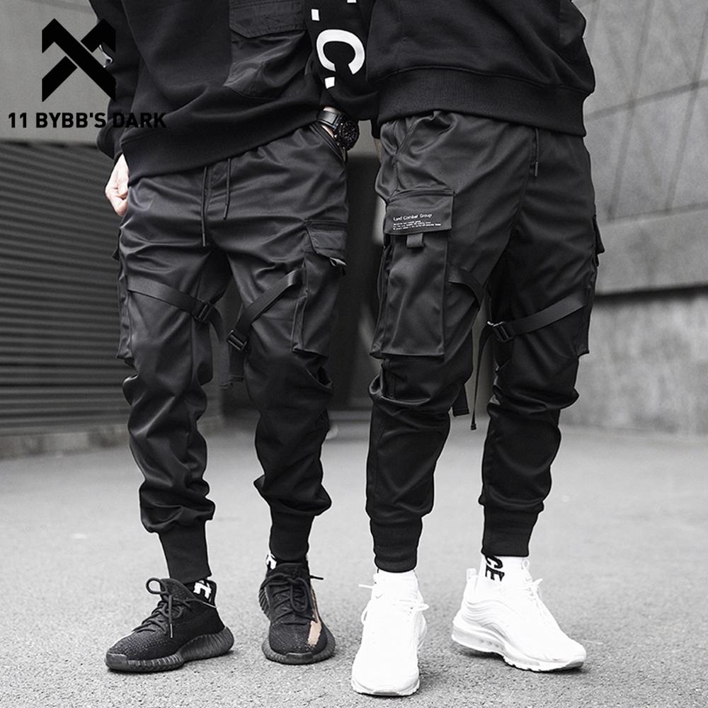 11 BYBB'S dunkel Männer Jogger Hosen Multi-tasche Elastische Taille Harem Hosen Männer Hüfte hüpfen Streetwear Jogginghose Bleistift Hosen techwear
