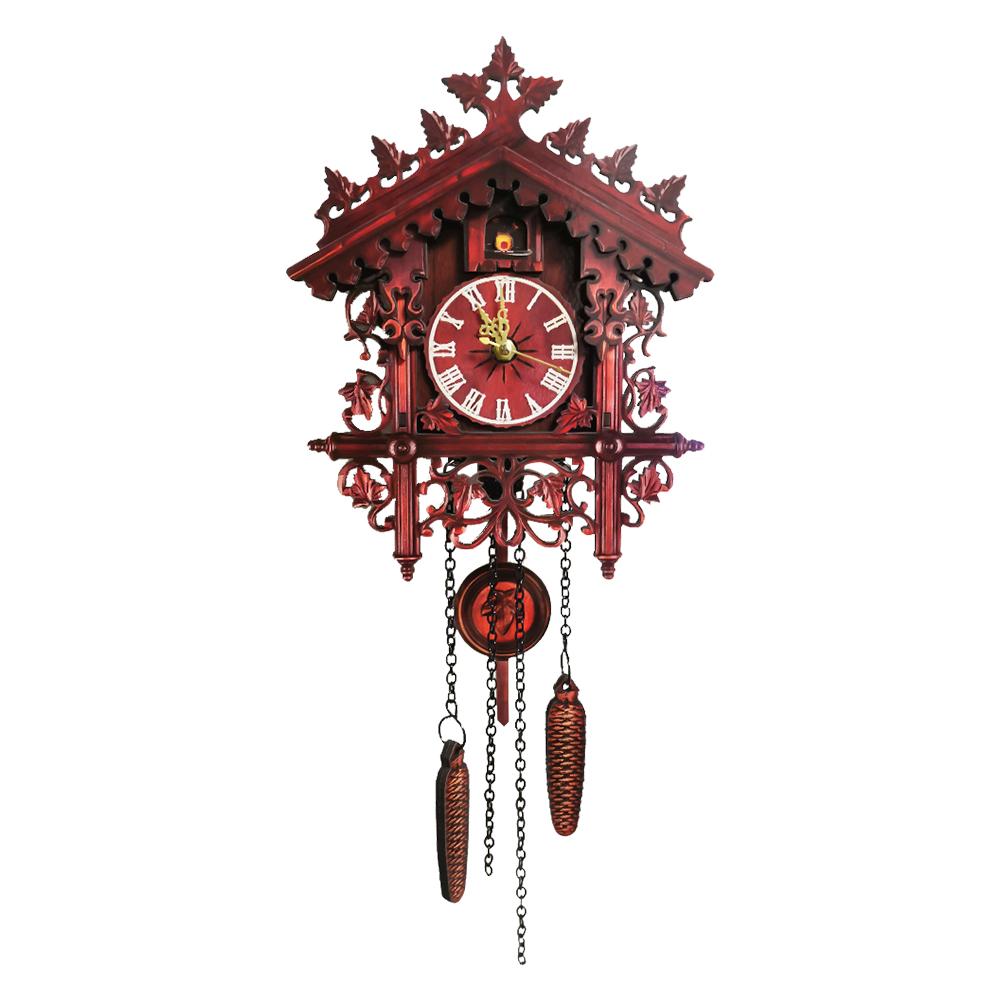 Kuckucksuhr Wohnzimmer Wanduhr Schwarz Wald Holz Hand-Geschnitzt Uhr Vogel Kuckuck Alarm Uhr Uhr Hause Schild zeit Alarm
