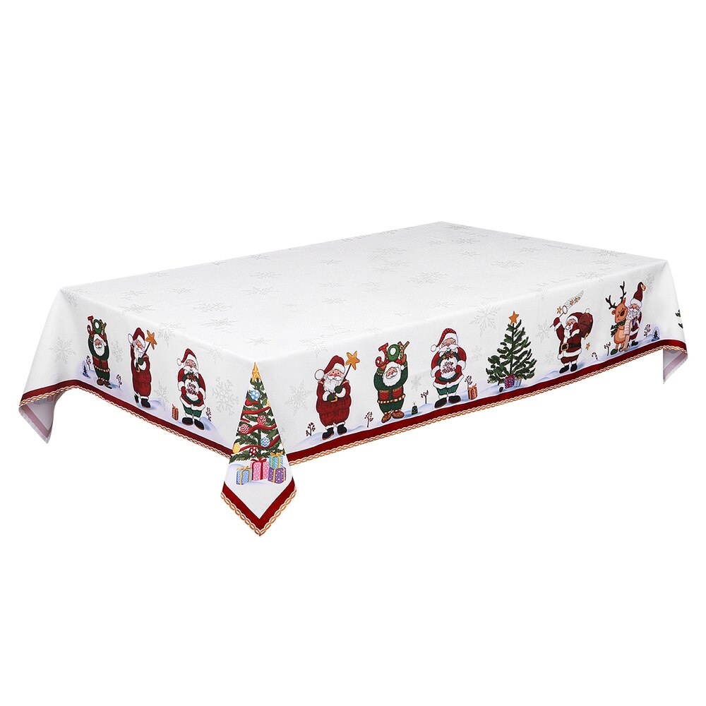 BESTONZON 84 x 60in Weihnachten Tischdecke Dekorative Tisch Läufer Langen Tisch Abdeckung für Weihnachten Party Winter Wohnkultur