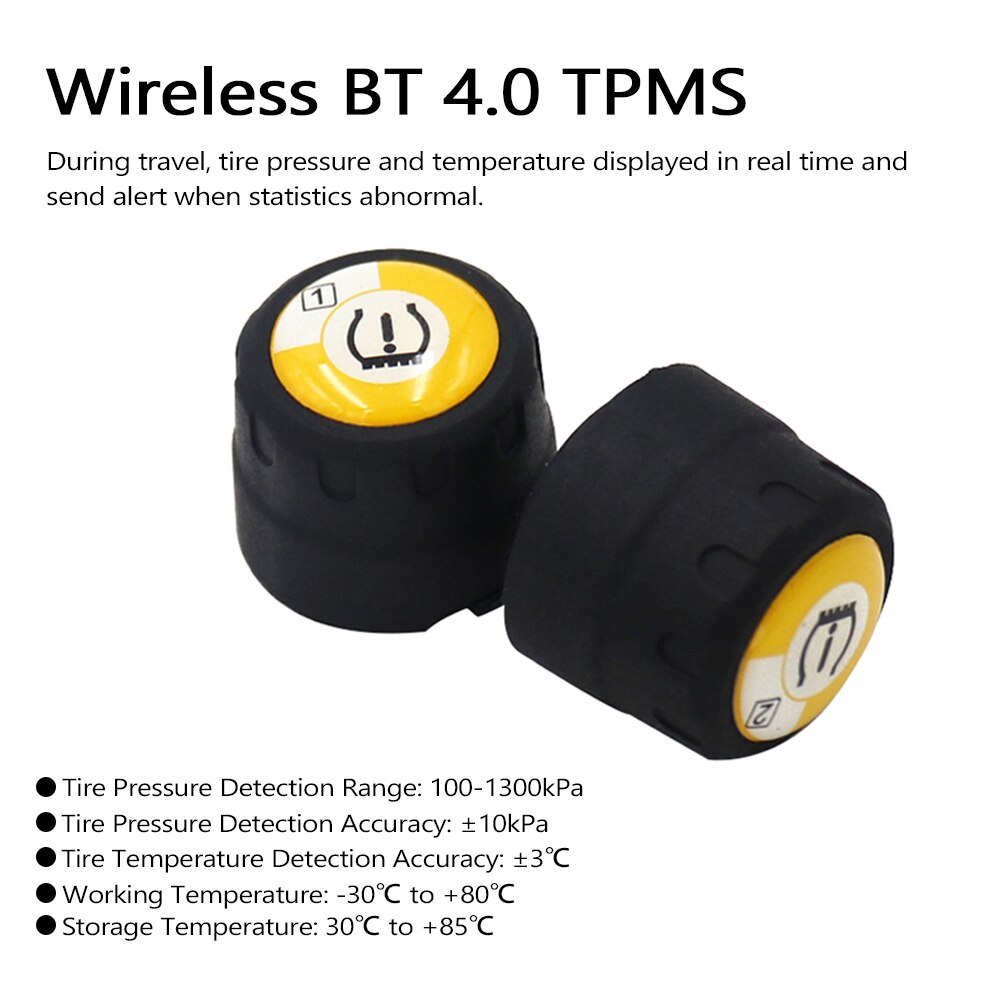 kabellos Motorrad Tpms Bluetooth Motorrad Reifendruck Überwachung System Universal- TPMS