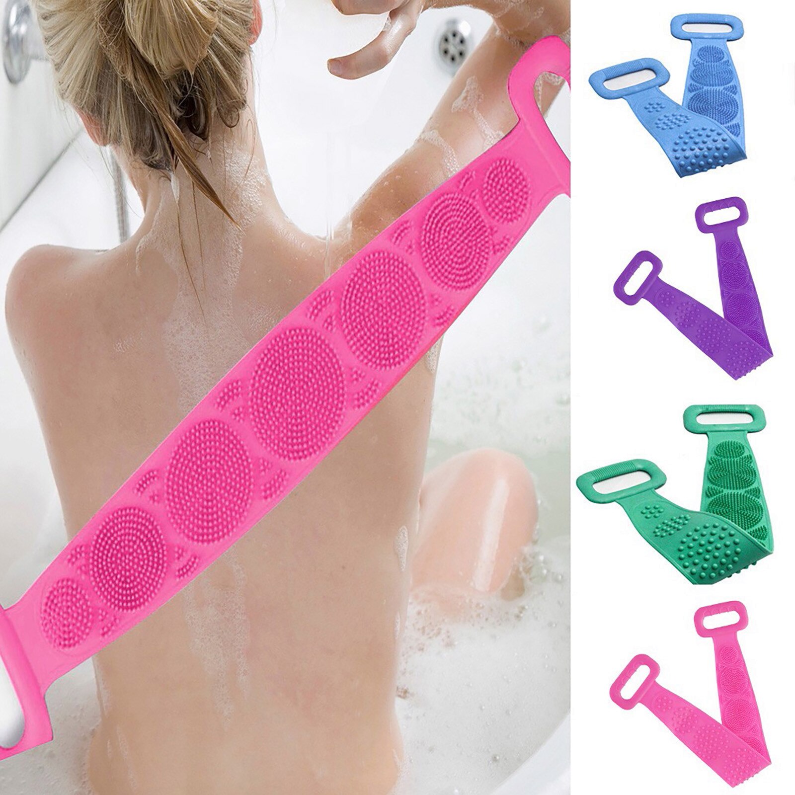 25 # magie Silikon Pinsel Schlecht Handtücher Reiben Zurück Schlamm Peeling Körper Massage Dusche Erweitert Wäscher Haut Sauber Dusche Pinsel