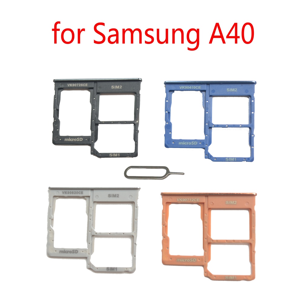 Telefon SIM Karte Halfter Slot Für Samsung Galaxis A40 A405 A405F A405FN A405FM Original Nano SIM Mikro SD Karte Fach Adapter