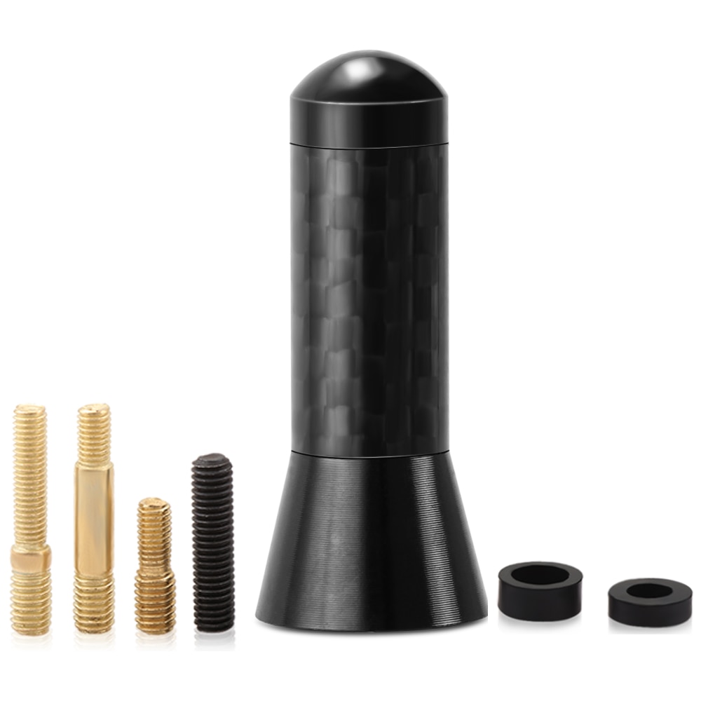 3,5 cm Kohlenstoff Fiber Kurze Radio Antenne Auto Zubehör für Jeep abtrünnig Wrangler kompass Fiat 500 ausweichen RAM Chrysler 300 c