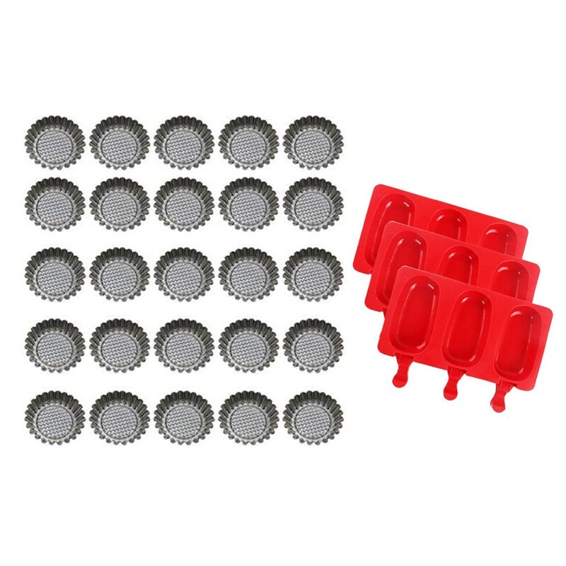 2 satz Schimmel: 1 einstellen Edelstahl Ei Torte bilden Runde bilden Backen Formen & 1 einstellen 3 Silikon sicle Formen mit Deckel