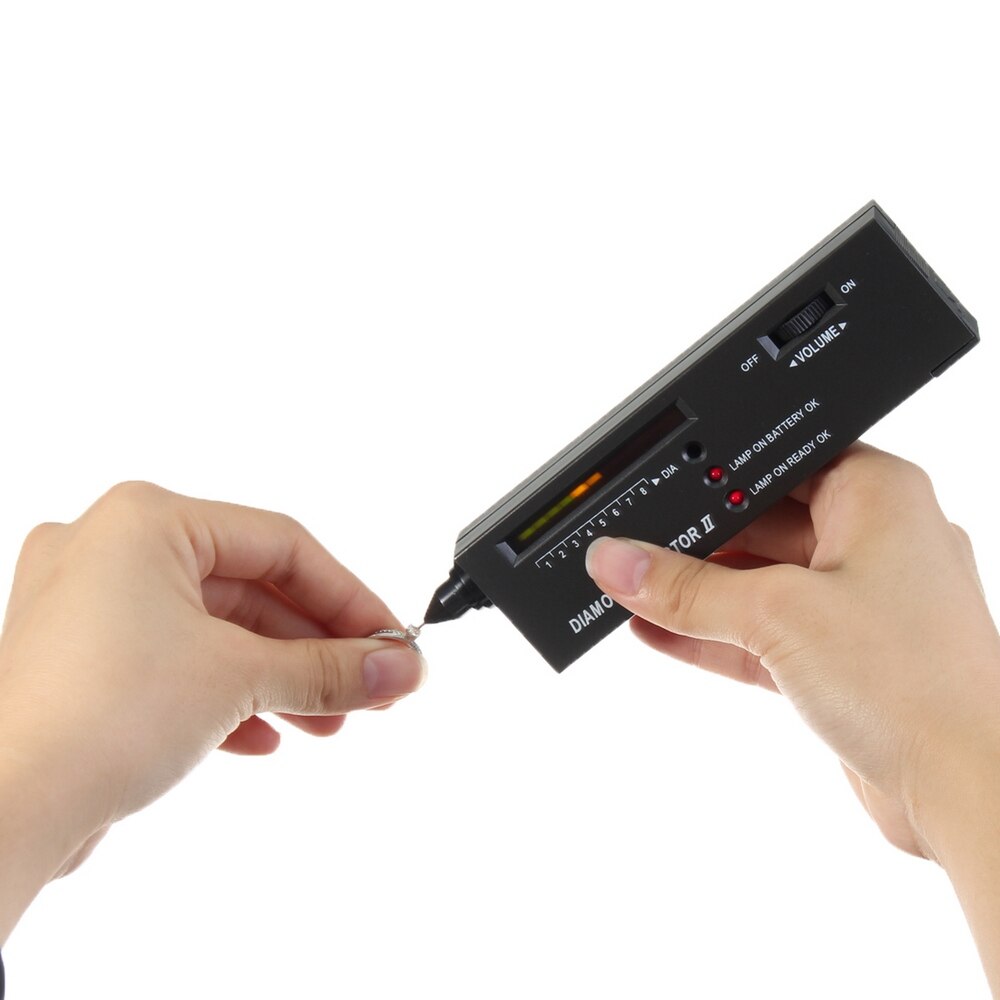 Professionelle Hohe Genauigkeit Diamant Edelsteine Tester Edelstein Wähler Schmuck Beobachter Werkzeug LED Tragbare Diamant Anzeige Tester Stift