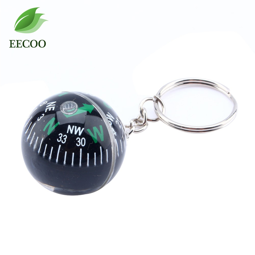 28MM Flüssigkeit Überleben Keychain Ball Camping Kompass Wandern Werkzeug Ball Kompass Führen Ball Camping & Wandern Kompasse Für Wandern
