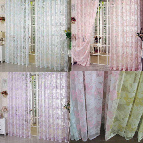 Neue vorhänge Blumen- fenster behandlungen Bunte stoffe bereit gemacht jacquard küche tür vorhänge schier Tafel transparent