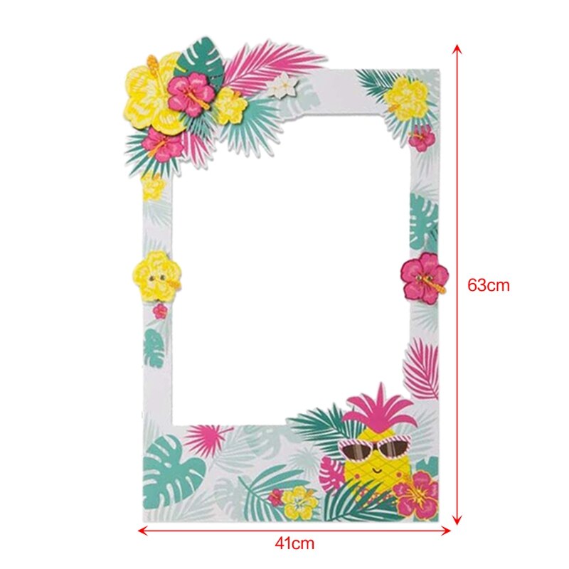 2 in 1 Luau Foto Verkaufsstand Requisiten Rahmen Partei Liefert-hawaiisch tropisch Tiki Geburtstag Baby Dusche Braut Dusche Hochzeit Deko
