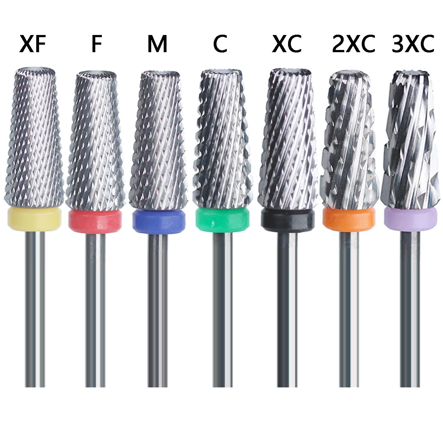 Fünf in einem Nagel Kegel Spitze Wolfram stahl Bohrer Bits Nagel Malerei Wolfram Stahl Legierung Raspel Kopf Schleifen Maschine Werkzeug KL2398D