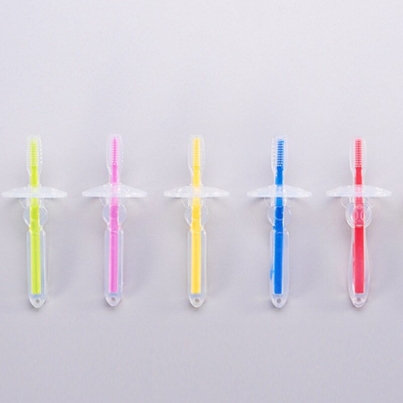 1PC Sicher freundlicher Zahnbürste Neue Weiche Silikon freundlicher Werkzeug Baby Baby Zahnbürste Ausbildung Pinsel Zahnbürste Zahn Zahn Pflege