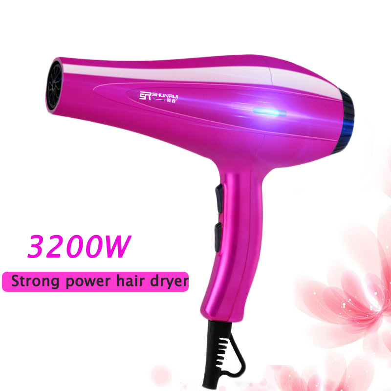 8 in 1 Haar Trockner Haarglätter Weibliche Haar Trockner Professionelle Elektrische Starke 3200w Blowdryer Friseur Geräte Kamm 210v