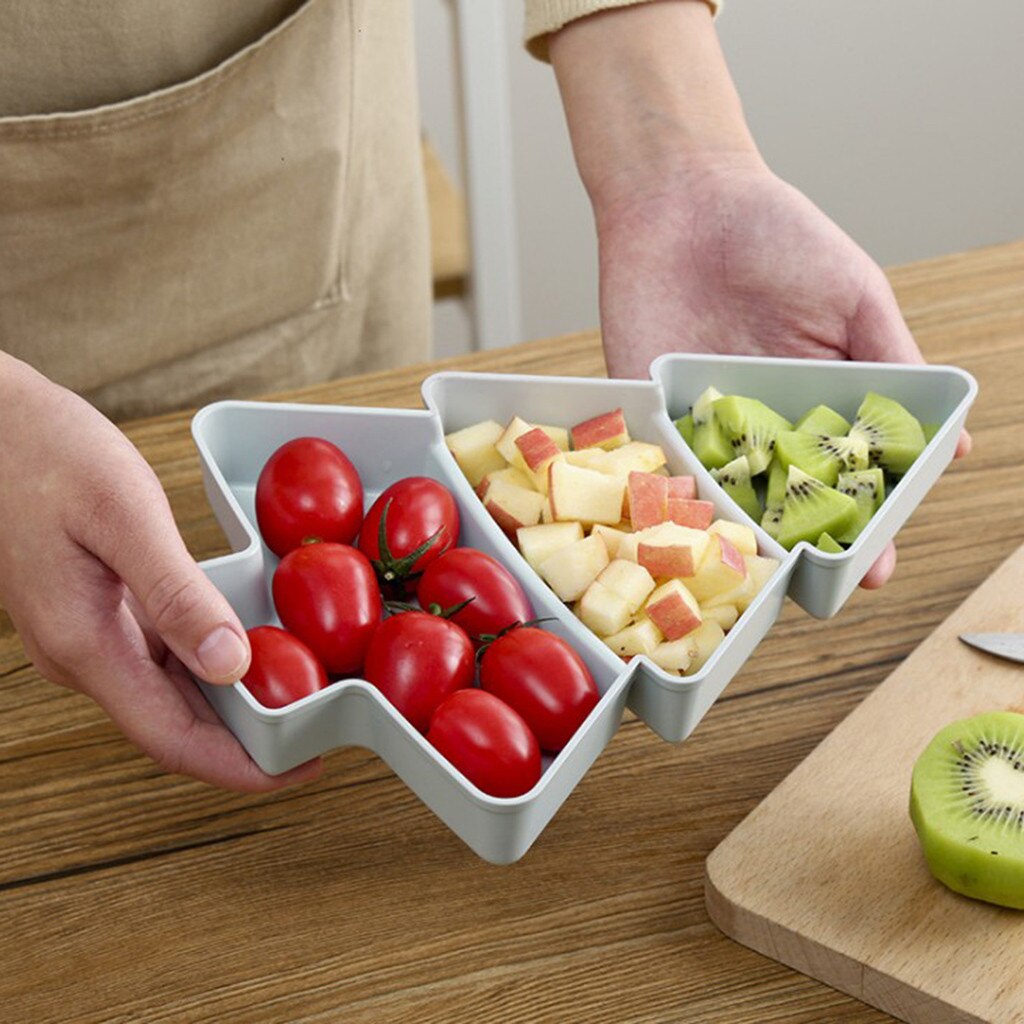 25 # weihnachten Baum bilden Süßigkeiten Snacks Nüsse Samen Trocken Früchte Kunststoff Platten Gerichte Schüssel Frühstück Tablett Heimat Küche Liefert