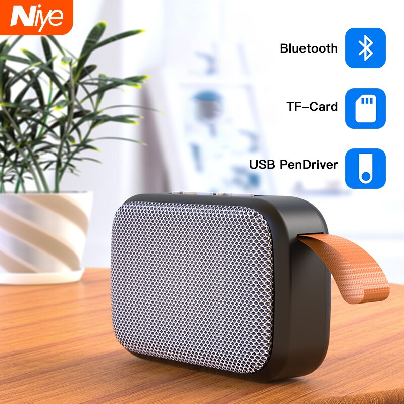 Niye Bluetooth Lautsprecher Ich bin Freien Tragbare Subwoofer USB Drahtlose Lautsprecher 6D Stereo Hause Musik umgeben TF-Karte USB-Blitz-Disk