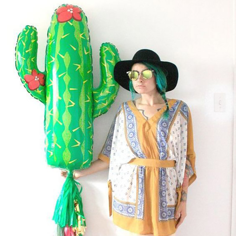 Kaktus Folie Ballons Fest Party Dekoration Wüste Geburtstag Dekor Ballon Hochzeit Sommer Party Mexikanischen Geburtstag Partei Liefert