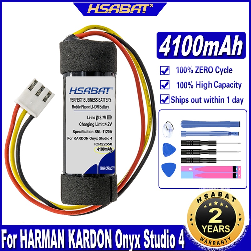 HSABAT Batterie ICR22650 4100mah für HARMAN KARDON Onyx Studio 4 ICR22650 Lautsprecher Batterien