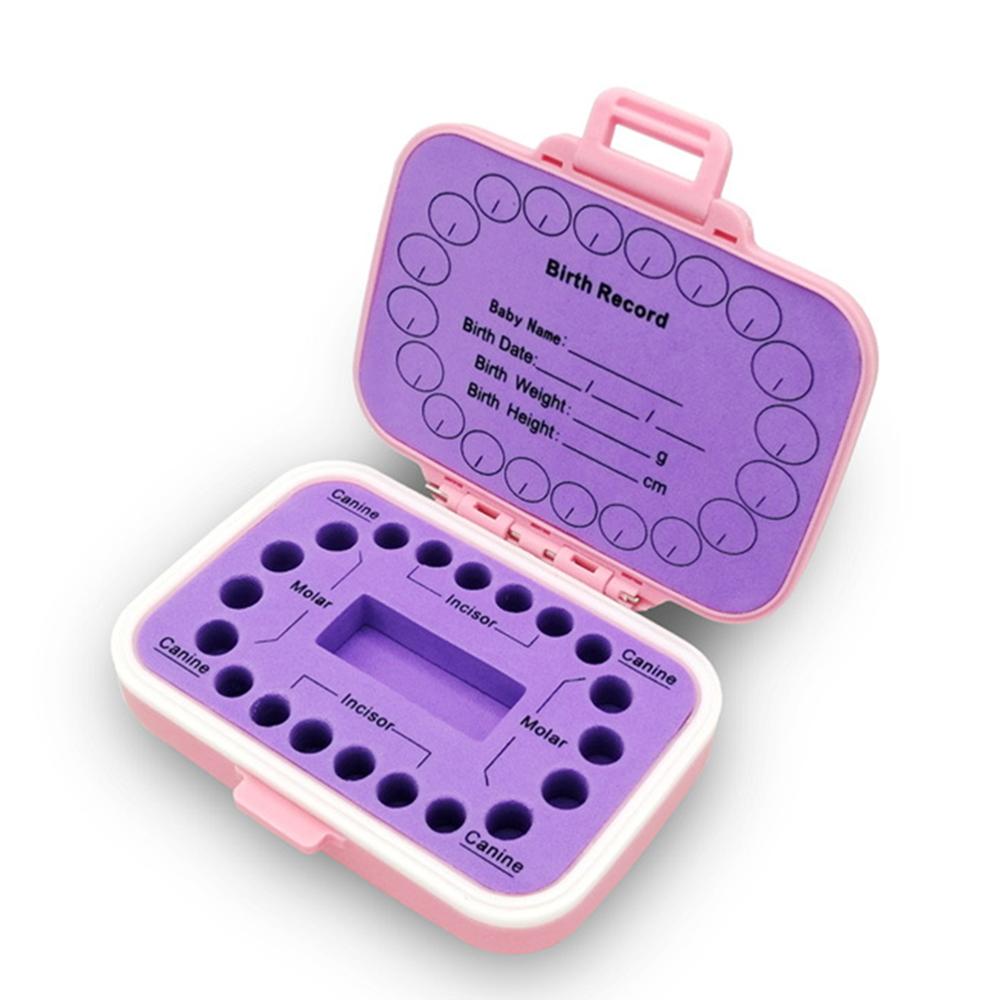 Baby Zähne Andenken Kasten PP Zahn Gebühr Boxen freundlicher Zahn Lagerung Inhaber Organizer niedlich freundlicher Zahn fötal Haar Container