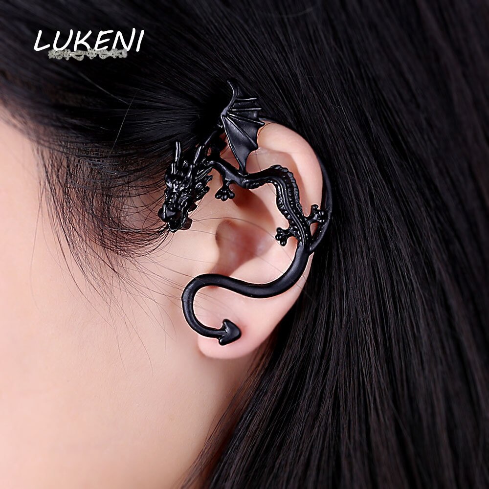 5 teile/los Freies Ohrringe Punk Drache Lang Ohr Manschette Ohrring jacken Hochzeit Ohrringe Für Frauen Und Männer EJ001