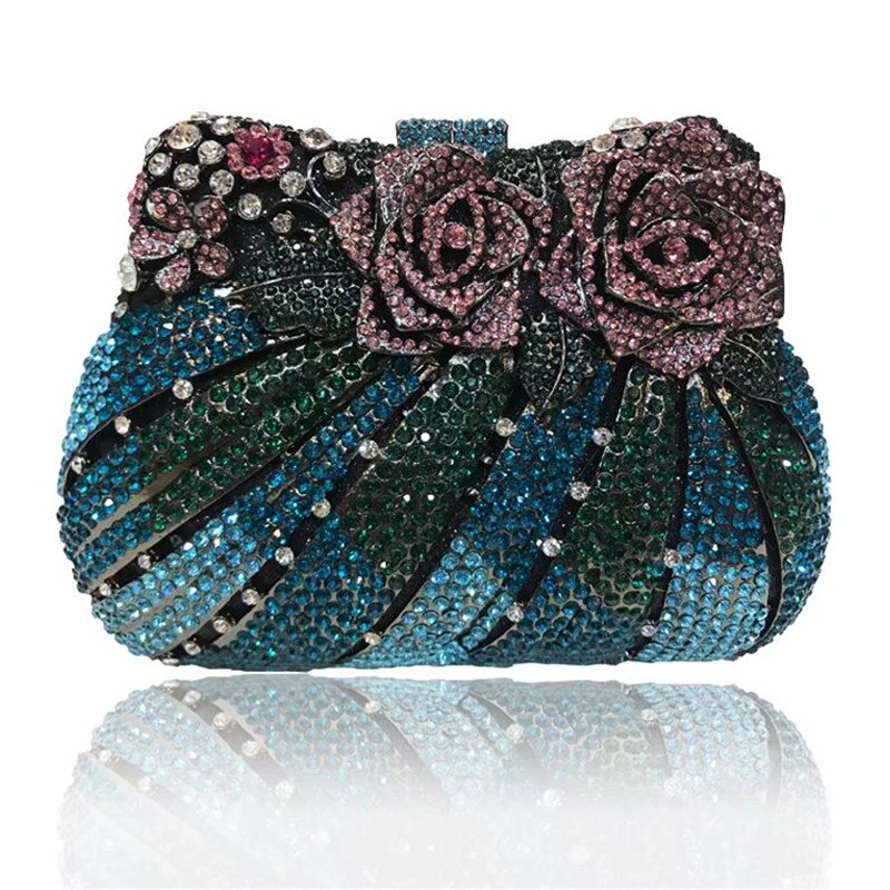 Neueste Luxus Tasche für Hochzeit & Party Frauen Abend Party Diamanten Luxus Kupplung Bling Kristall Braut Hochzeit Taschen Geldbörse