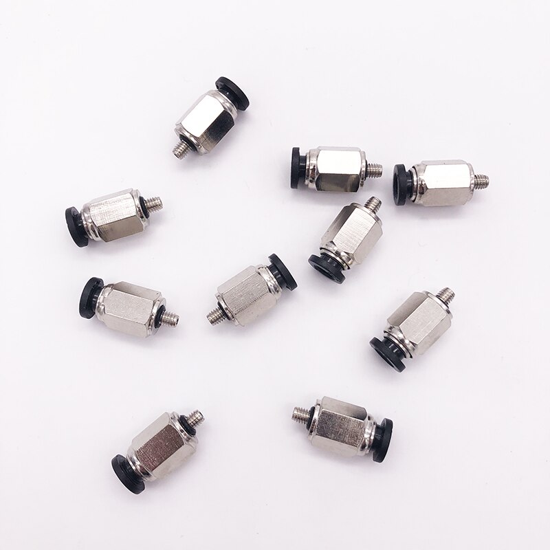 Mini Mini schnell-Verbinden Gas Rohr Gerade Stecker PC4/6-M3 M4 M5 M6 Pneumatische Mini schnell -verbinden kleinen stecker