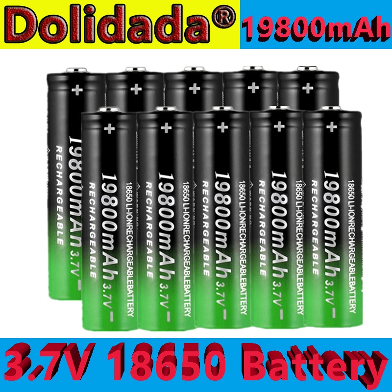 Neue 18650 Li-Ion akku 19800mah akku 3,7 V für LED taschenlampe taschenlampe oder elektronische geräte batteria