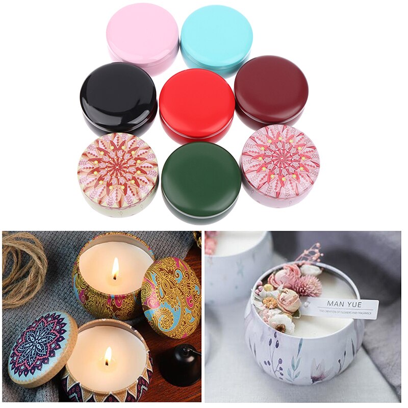 1 Pc neue 4.1 × 6,2 CM Metall DIY Kerze Zinn Gläser Halfter Lagerung fallen Für Kaffee Tee Gewürze Party Süßigkeiten