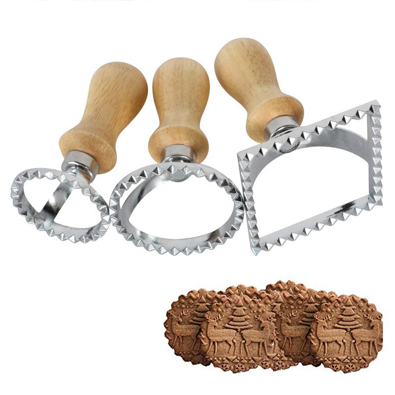 Liebe Herz Geformt Kekse bilden Runde und Platz Keks Cutter Geprägt Backform Werkzeuge Knödel Rand Kuchen Nachtisch Schimmel DIY Küche