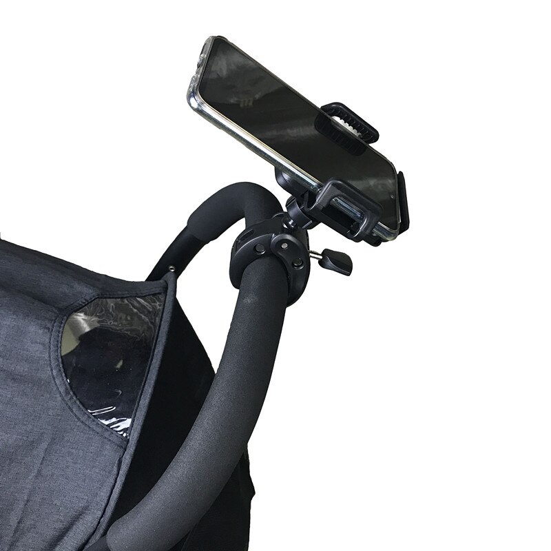 Baby Kinderwagen praktisch Halfter 360 Grad Drehen Universal- Klemme Kinderwagen Rollstuhl Aeecssory Halterung Fahrrad Telefon Stander