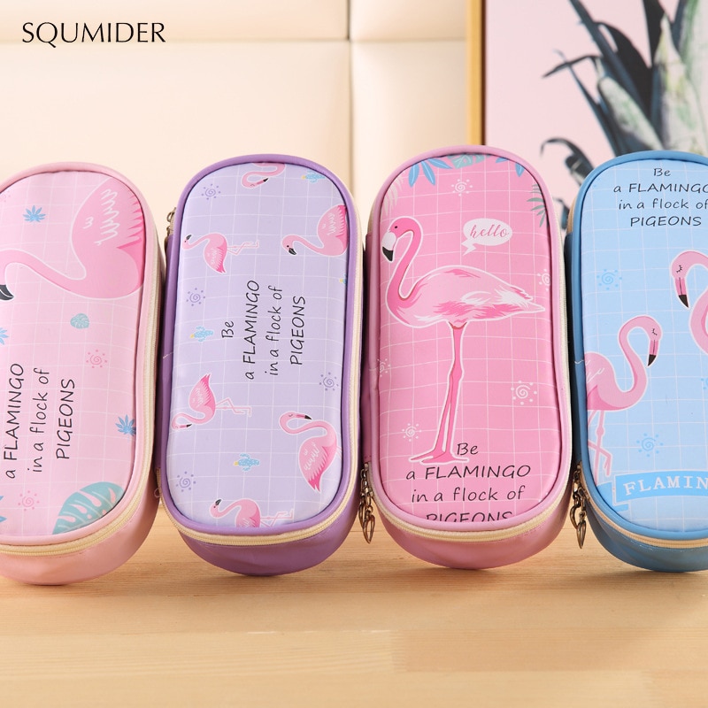 Kreative Bleistift fallen PU Leder Stift Taschen Reißverschluss Bleistift Taschen Stift Halfter Große Lagerung Tasche Schule Lieferungen Schreibwaren Bleistift Kasten