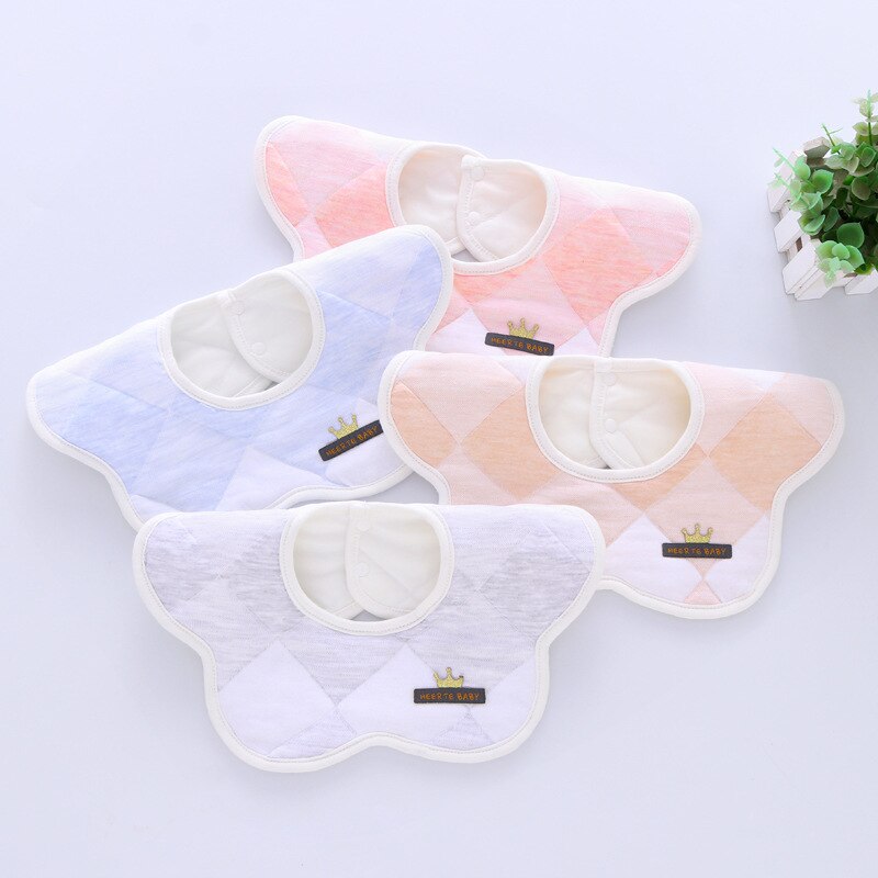 Baumwolle Wasserdicht Baby Lätzchen Rundhals Baby Spucktuch 360 Grad Blume Lätzchen für Mädchen Baby Kleidung Bandana WHT072